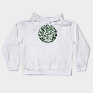 Green leaves Kids Hoodie